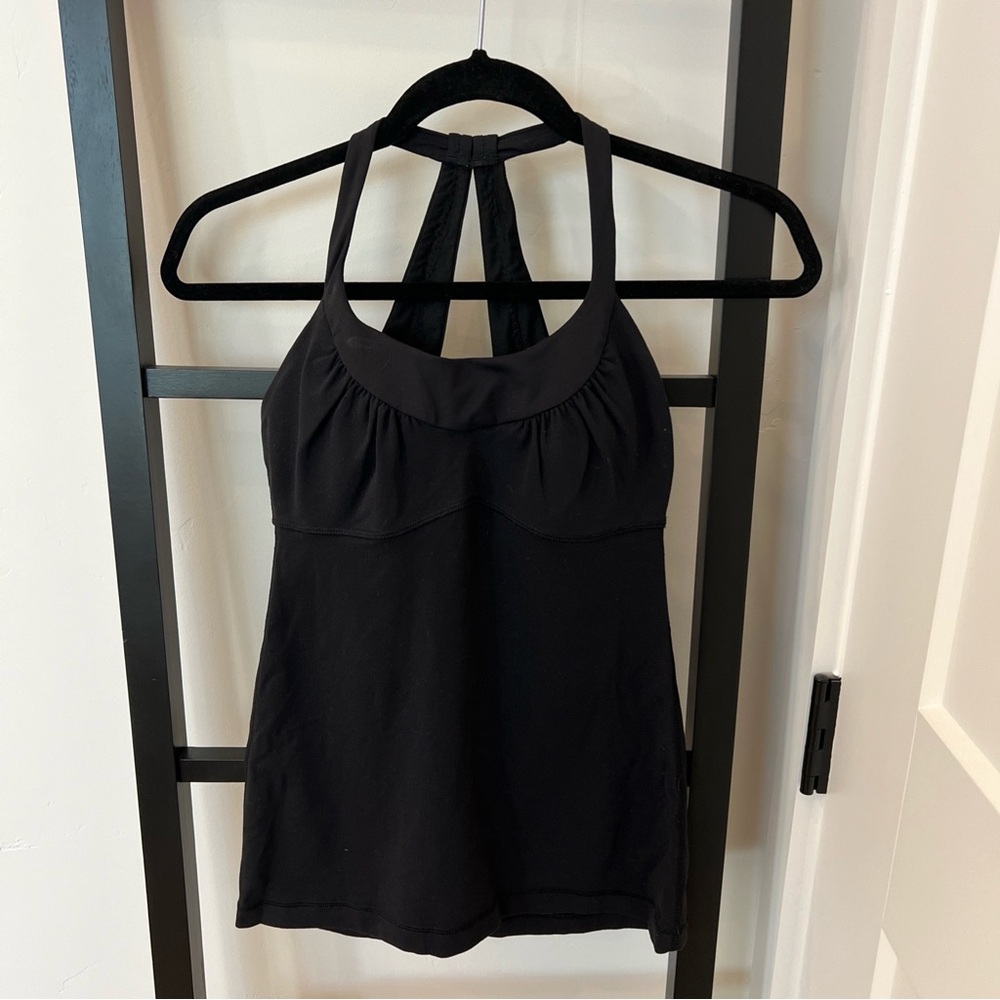 Lululemon Athletica Black Halter Tank Top